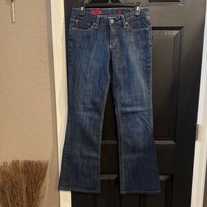 AG Adriano Goldschmied Dark Blue Flare Jeans